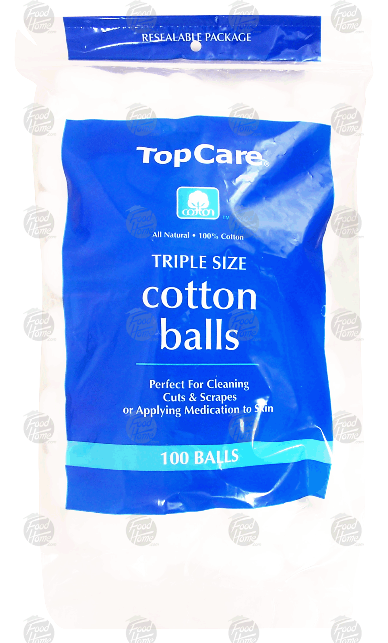 Top Care  cotton balls, triple size Full-Size Picture